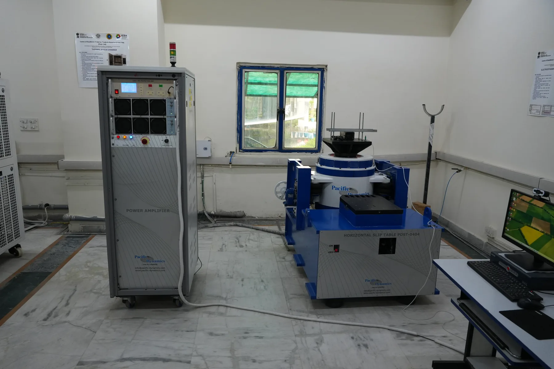 Vibration test system for environmental and reliability testing at EDTC Noida