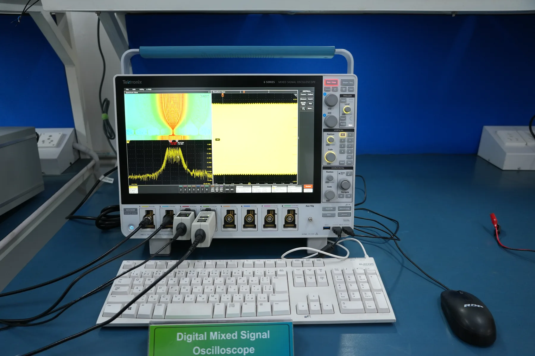 Mixed Signal Oscilloscope at EDTC's electronics testing lab, Noida