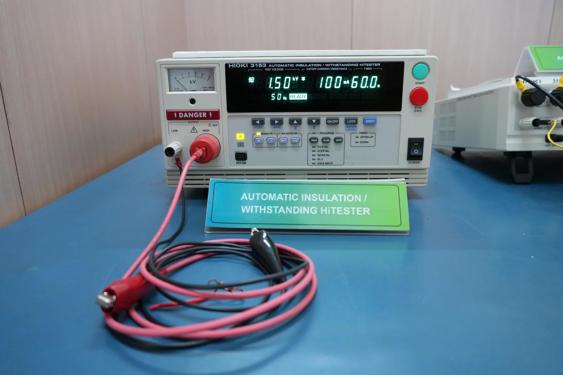 Insulation & Withstanding Voltage Tester at EDTC's electronics testing lab, Noida
