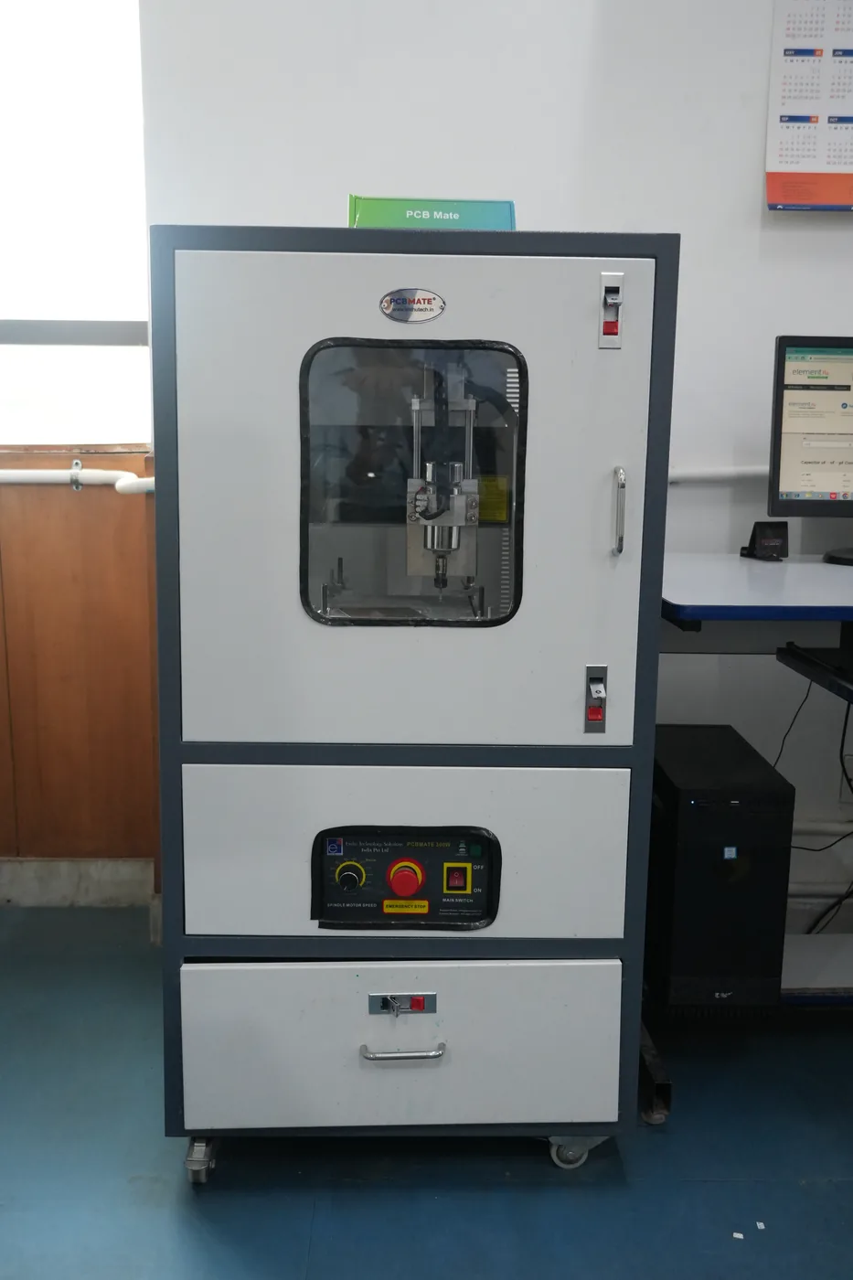 PCB Fabrication System at EDTC's electronics testing lab, Noida